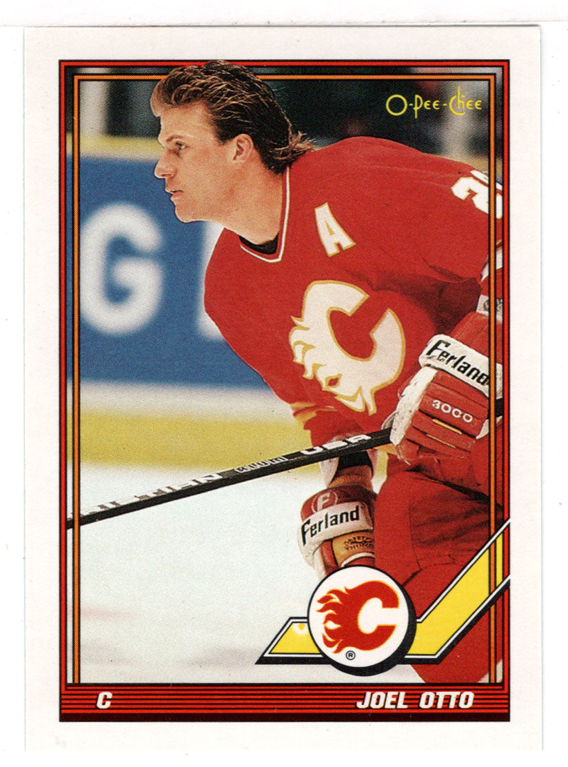 Joel Otto - Calgary Flames (NHL Hockey Card) 1991-92 O-Pee-Chee # 428 Mint