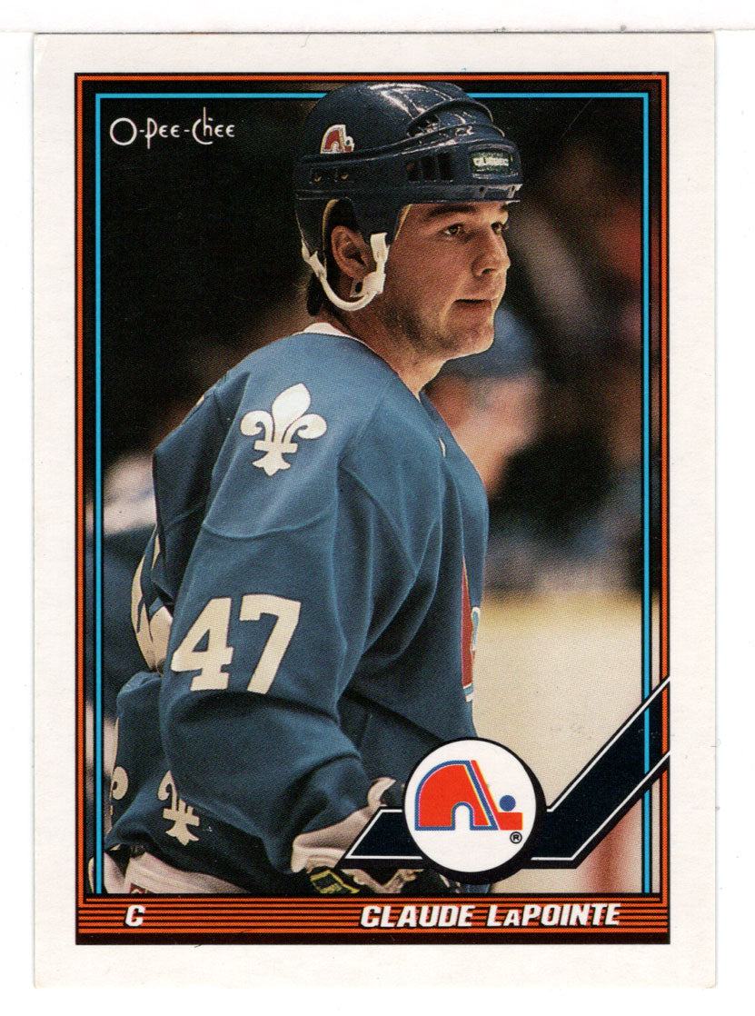 Claude Lapointe RC - Quebec Nordiques (NHL Hockey Card) 1991-92 O-Pee-Chee # 431 Mint