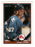Claude Lapointe RC - Quebec Nordiques (NHL Hockey Card) 1991-92 O-Pee-Chee # 431 Mint