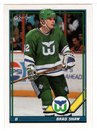 Brad Shaw - Hartford Whalers (NHL Hockey Card) 1991-92 O-Pee-Chee # 442 Mint