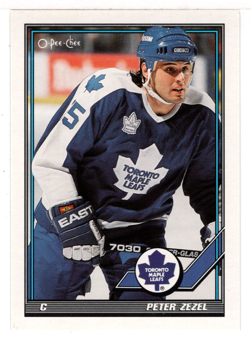 Peter Zezel - Toronto Maple Leafs (NHL Hockey Card) 1991-92 O-Pee-Chee # 445 Mint