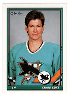 Craig Coxe - San Jose Sharks (NHL Hockey Card) 1991-92 O-Pee-Chee # 447 Mint