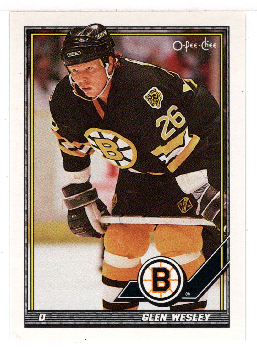 Glen Wesley - Boston Bruins (NHL Hockey Card) 1991-92 O-Pee-Chee # 452 Mint
