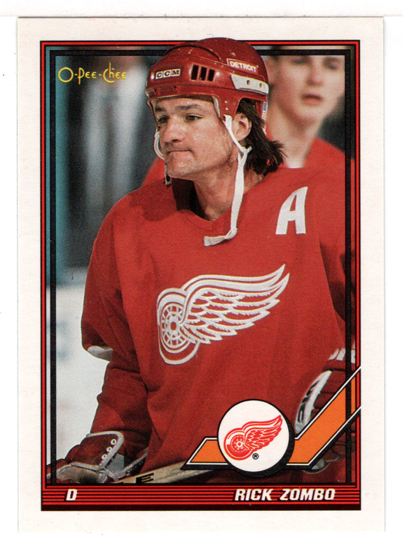 Rick Zombo - Detroit Red Wings (NHL Hockey Card) 1991-92 O-Pee-Chee # 454 Mint