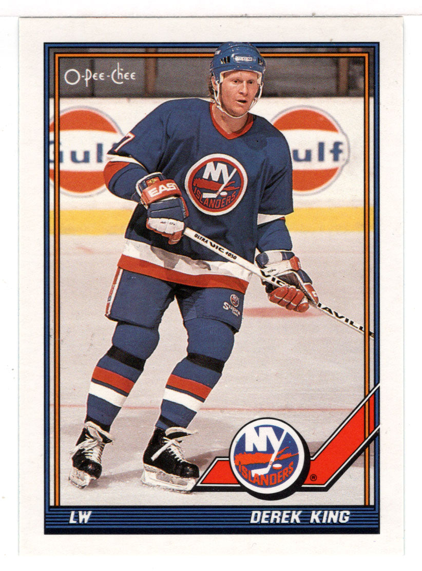 Derek King - New York Islanders (NHL Hockey Card) 1991-92 O-Pee-Chee # 455 Mint