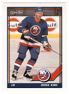 Derek King - New York Islanders (NHL Hockey Card) 1991-92 O-Pee-Chee # 455 Mint