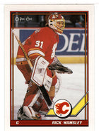 Rick Wamsley - Calgary Flames (NHL Hockey Card) 1991-92 O-Pee-Chee # 459 Mint