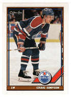 Craig Simpson - Edmonton Oilers (NHL Hockey Card) 1991-92 O-Pee-Chee # 460 Mint