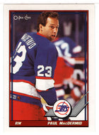 Paul MacDermid - Winnipeg Jets (NHL Hockey Card) 1991-92 O-Pee-Chee # 463 Mint
