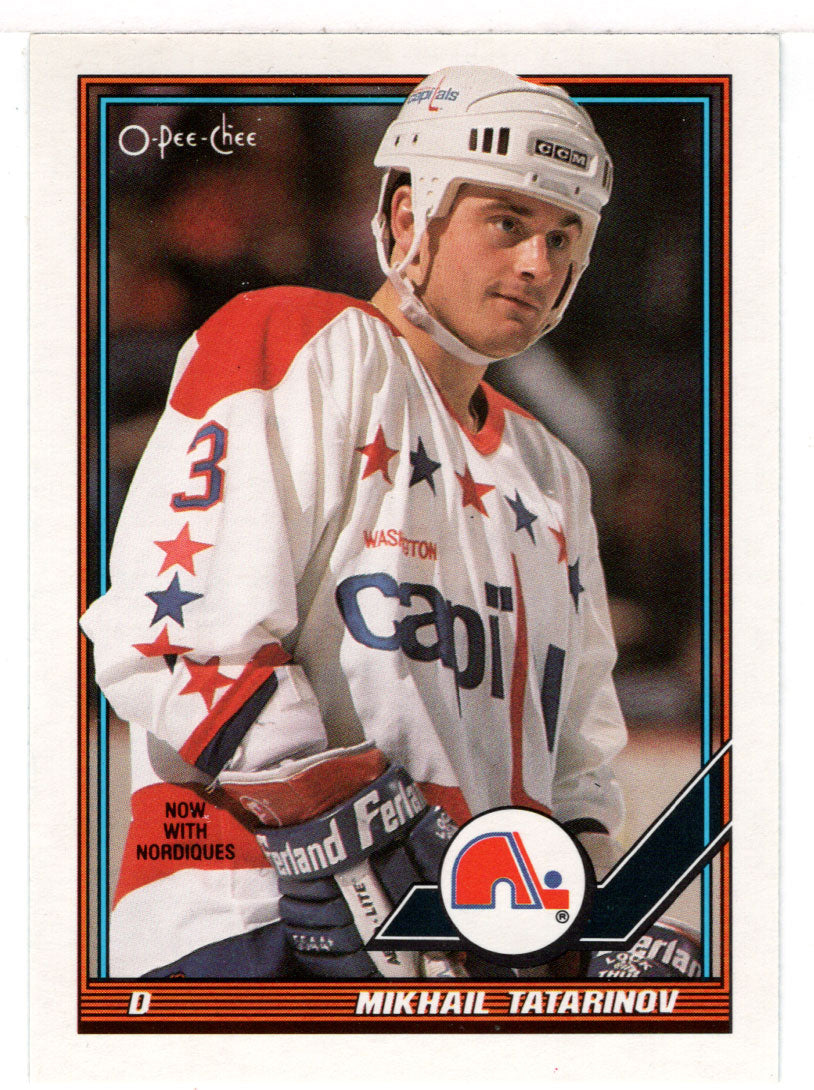 Mikhail Tatarinov - Quebec Nordiques (NHL Hockey Card) 1991-92 O-Pee-Chee # 465 Mint