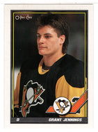 Grant Jennings - Pittsburgh Penguins (NHL Hockey Card) 1991-92 O-Pee-Chee # 468 Mint