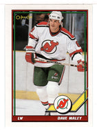David Maley - New Jersey Devils (NHL Hockey Card) 1991-92 O-Pee-Chee # 476 Mint