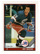 Moe Mantha - Winnipeg Jets (NHL Hockey Card) 1991-92 O-Pee-Chee # 477 Mint