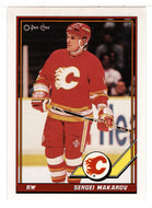 Sergei Makarov - Calgary Flames (NHL Hockey Card) 1991-92 O-Pee-Chee # 482 Mint