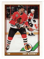 Tony McKegney - Chicago Blackhawks (NHL Hockey Card) 1991-92 O-Pee-Chee # 484 Mint