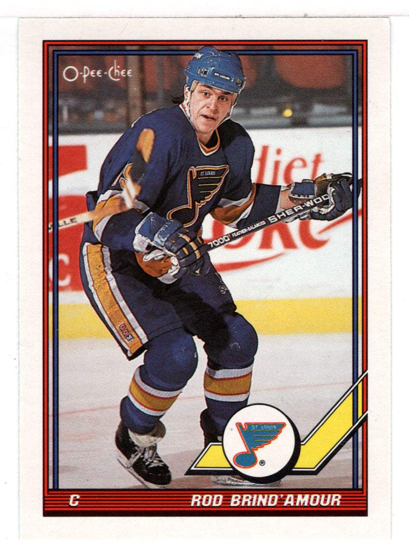 Rod Brind'Amour - St. Louis Blues (NHL Hockey Card) 1991-92 O-Pee-Chee # 490 Mint