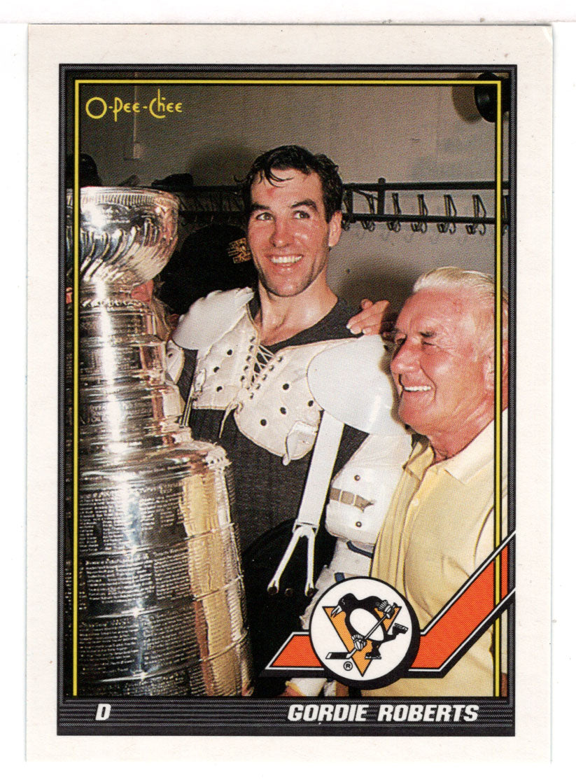 Gordie Roberts - Pittsburgh Penguins (NHL Hockey Card) 1991-92 O-Pee-Chee # 494 Mint