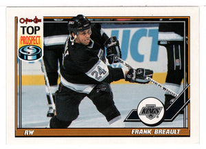 Frank Breault - Los Angeles Kings - Top Prospect (NHL Hockey Card) 1991-92 O-Pee-Chee # 496 Mint