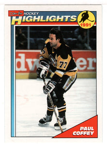 Paul Coffey - Pittsburgh Penguins - Highlights (NHL Hockey Card) 1991-92 O-Pee-Chee # 504 Mint