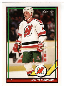 Myles O'Connor - New Jersey Devils (NHL Hockey Card) 1991-92 O-Pee-Chee # 509 Mint