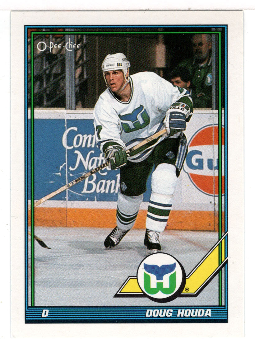 Doug Houda - Hartford Whalers (NHL Hockey Card) 1991-92 O-Pee-Chee # 512 Mint