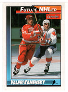 Valeri Kamensky RC - Quebec Nordiques - Future NHLer (NHL Hockey Card) 1991-92 O-Pee-Chee # 513 Mint