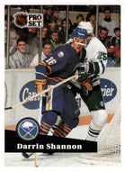 Darrin Shannon - Buffalo Sabres (NHL Hockey Card) 1991-92 Pro Set # 14 Mint