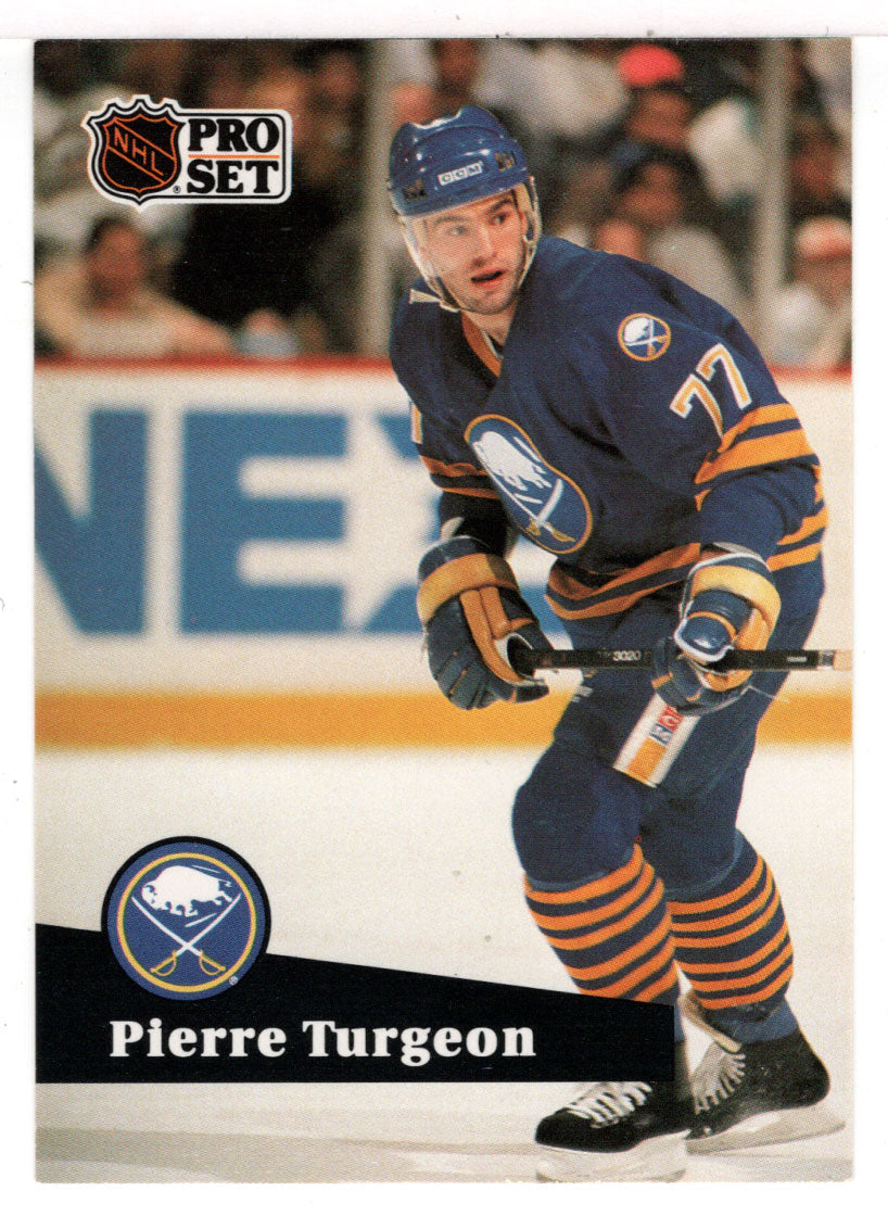 Pierre Turgeon - Buffalo Sabres (NHL Hockey Card) 1991-92 Pro Set # 15 Mint