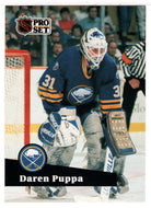 Daren Puppa - Buffalo Sabres (NHL Hockey Card) 1991-92 Pro Set French Edition # 21 Mint
