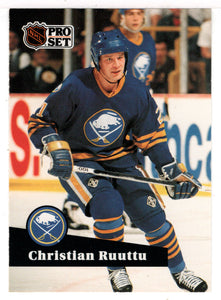 Christian Ruuttu - Buffalo Sabres (NHL Hockey Card) 1991-92 Pro Set # 22 Mint