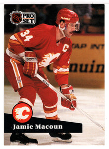 Jamie Macoun - Calgary Flames (NHL Hockey Card) 1991-92 Pro Set # 38 Mint