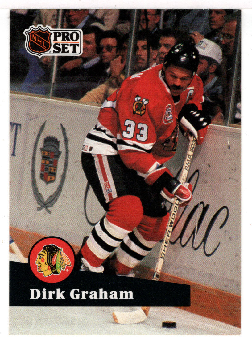 Dirk Graham - Chicago Blackhawks (NHL Hockey Card) 1991-92 Pro Set # 51 Mint