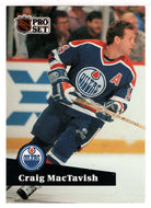 Craig MacTavish - Edmonton Oilers (NHL Hockey Card) 1991-92 Pro Set # 77 Mint