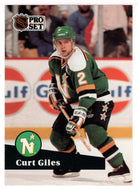 Curt Giles - Minnesota North Stars (NHL Hockey Card) 1991-92 Pro Set French Edition # 114 Mint