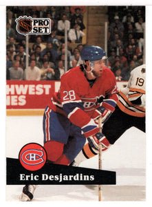 Eric Desjardins - Montreal Canadiens (NHL Hockey Card) 1991-92 Pro Set # 118 Mint