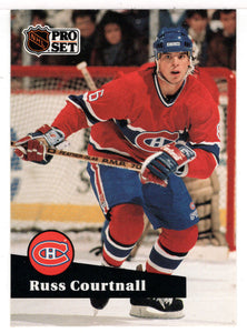 Russ Courtnall - Montreal Canadiens (NHL Hockey Card) 1991-92 Pro Set # 126 Mint