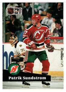 Patrik Sundstrom - New Jersey Devils (NHL Hockey Card) 1991-92 Pro Set # 141 Mint