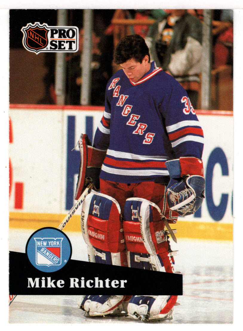 Mike Richter - New York Rangers (NHL Hockey Card) 1991-92 Pro Set # 161 Mint