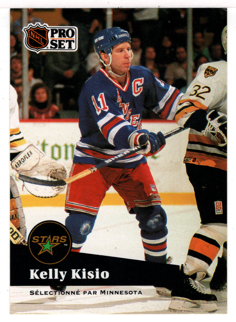 Kelly Kisio - Minnesota North Stars - New York Rangers (NHL Hockey Card) 1991-92 Pro Set # 168 Mint