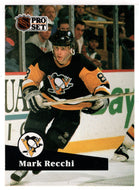 Mark Recchi - Pittsburgh Penguins (NHL Hockey Card) 1991-92 Pro Set French Edition # 184 Mint