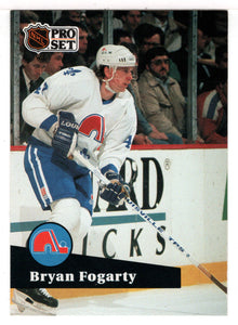 Bryan Fogarty - Quebec Nordiques (NHL Hockey Card) 1991-92 Pro Set # 200 Mint