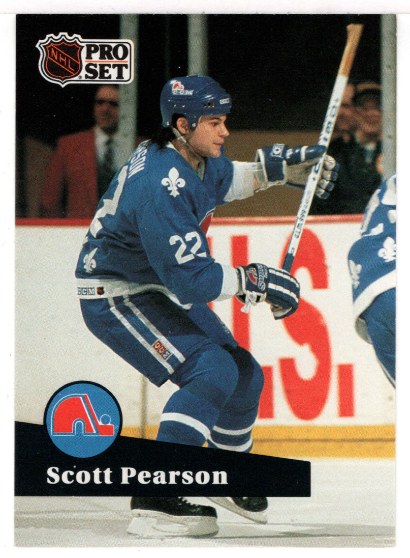 Scott Pearson - Quebec Nordiques (NHL Hockey Card) 1991-92 Pro Set # 208 Mint