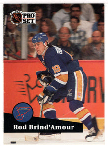 Rod Brind'Amour - St. Louis Blues (NHL Hockey Card) 1991-92 Pro Set # 211 Mint