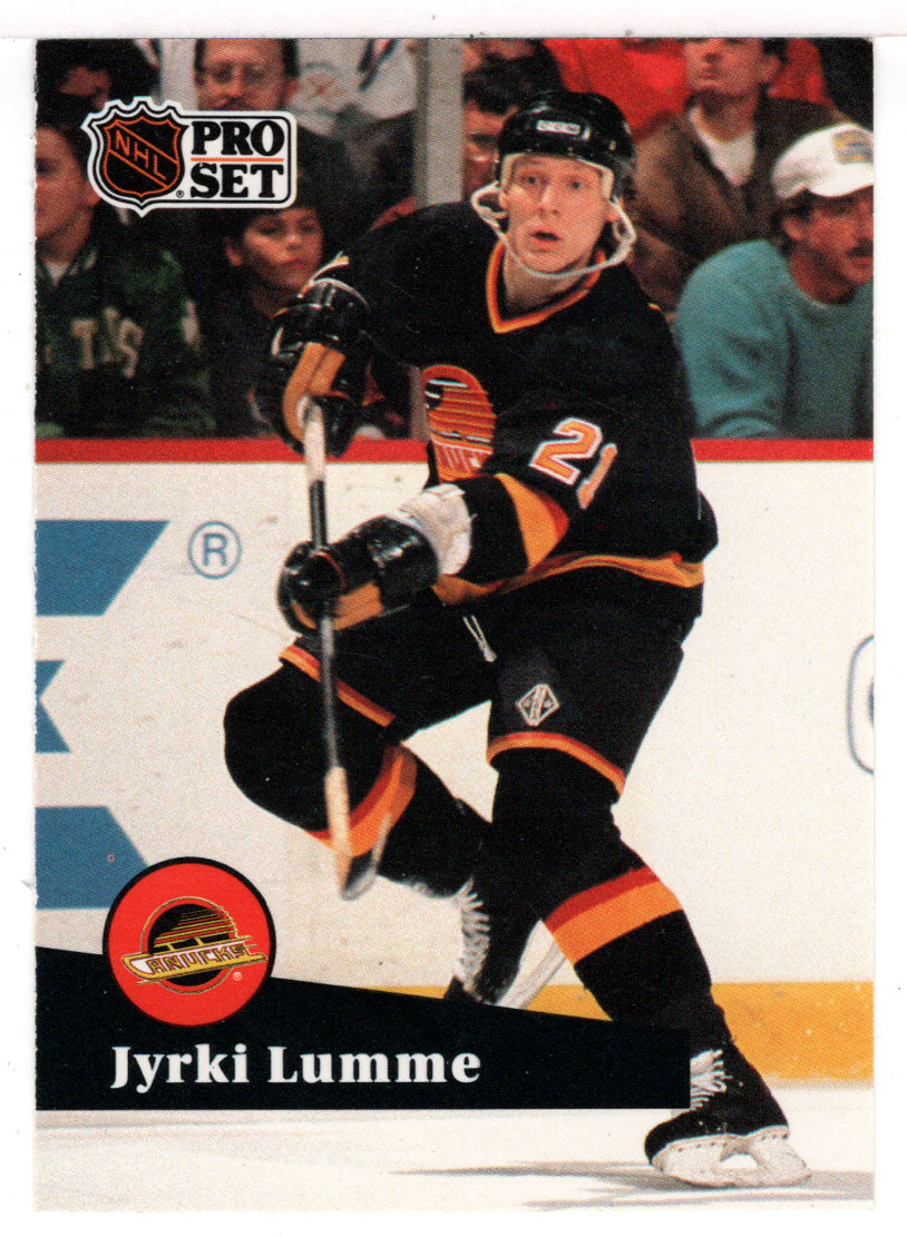 Jyrki Lumme - Vancouver Canucks (NHL Hockey Card) 1991-92 Pro Set # 240 Mint