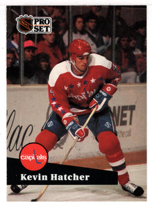 Kevin Hatcher - Washington Capitals (NHL Hockey Card) 1991-92 Pro Set # 249 Mint