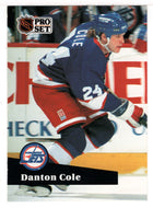 Danton Cole - Winnipeg Jets (NHL Hockey Card) 1991-92 Pro Set # 263 Mint