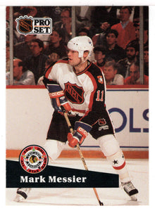 Mark Messier - Edmonton Oilers - All Stars (NHL Hockey Card) 1991-92 Pro Set # 282 Mint