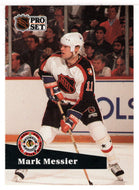 Mark Messier - Edmonton Oilers - All Stars (NHL Hockey Card) 1991-92 Pro Set French Edition # 282 Mint