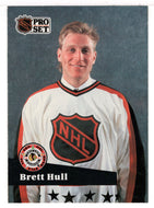 Brett Hull - St. Louis Blues - All Stars (NHL Hockey Card) 1991-92 Pro Set French Edition # 290 Mint