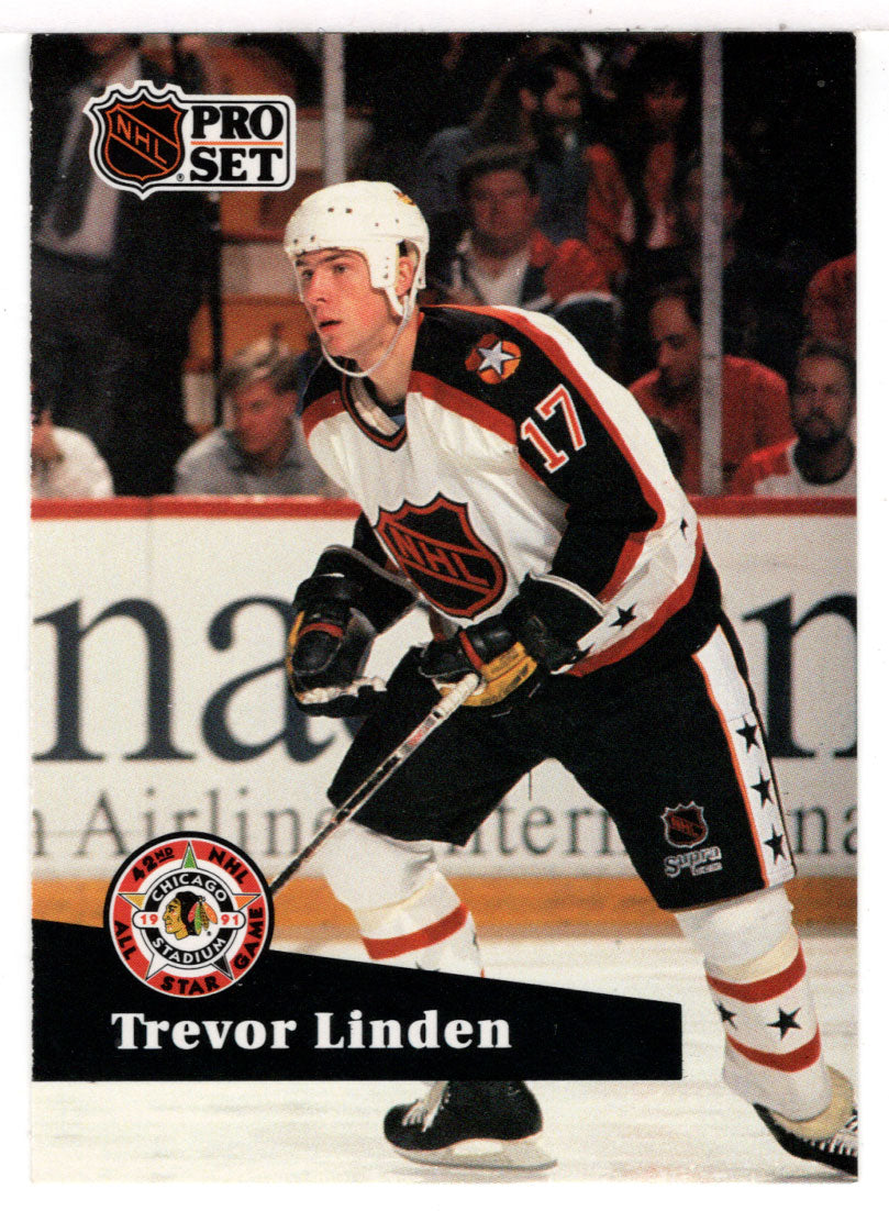 Trevor Linden - Vancouver Canucks - All Stars (NHL Hockey Card) 1991-92 Pro Set # 294 Mint